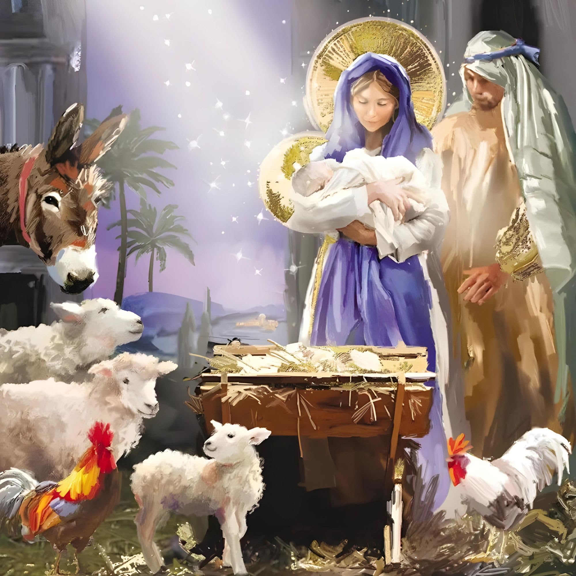 GBCC Charity Christmas Cards Pack of 20, Religious Nativity Scenes - Image 2