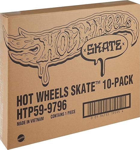 Miniatura 6 de Hot Wheels Skate - Juego de 10 patinetas para dedos con 5 pares de zapatos de patinaje extraíbles con gráficos temáticos (exclusivo de Tienda)