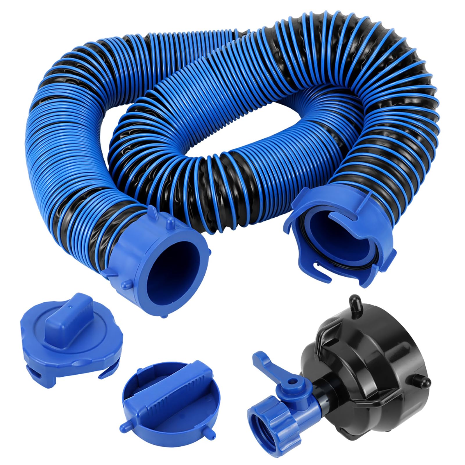 Kaeltsyn 1 Sets Duty Campers Waste Water Drainage Hose 10Ft Length Construction Sewer Set Leakproof For Waste