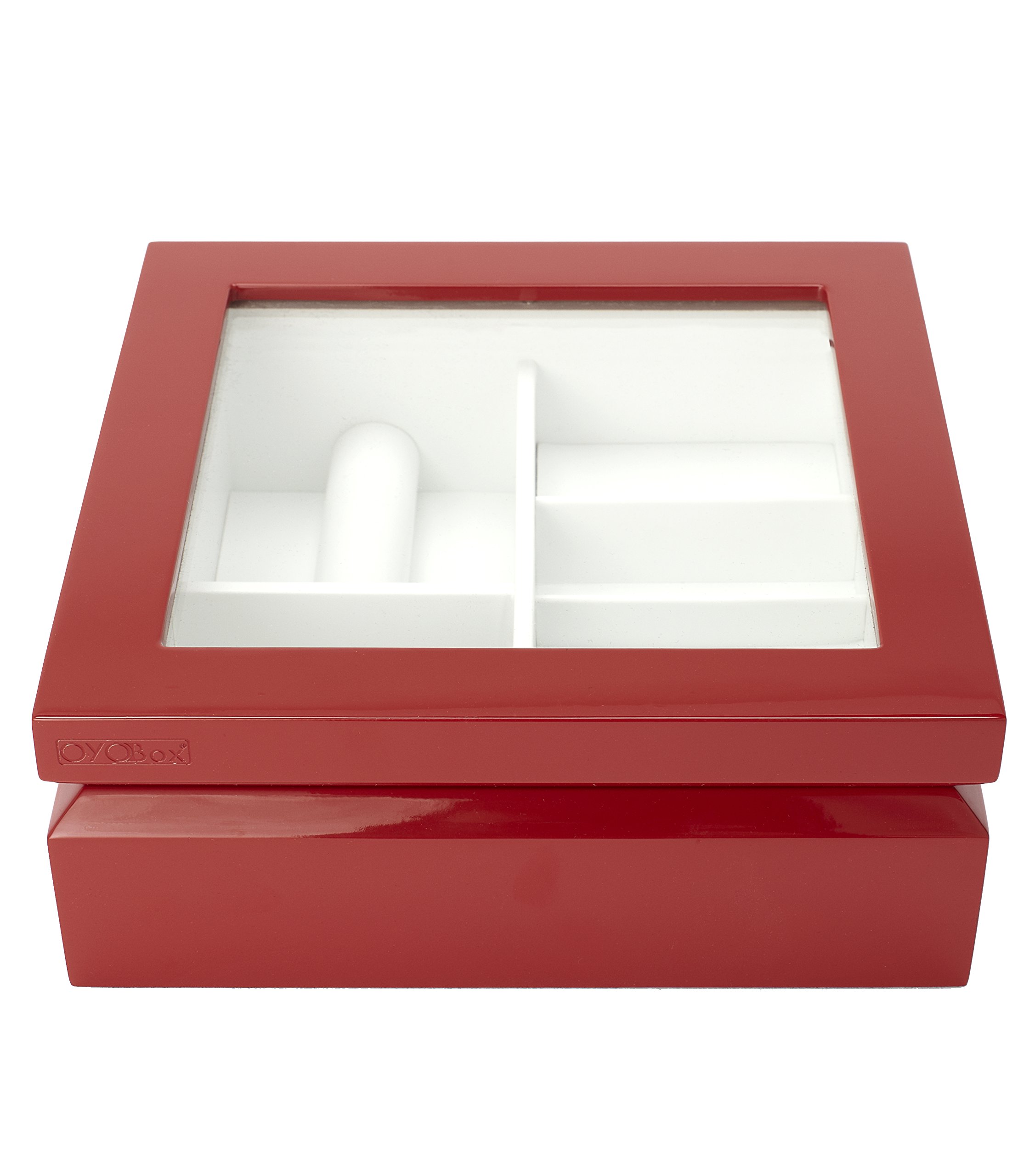 OYOBoxLuxury Jewelry Box, Lacquered Wood Organizer - Limited Edition Red