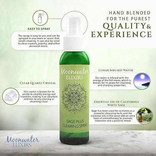 Miniatura 7 de 2 aerosoles grandes de salvia blanca para manchas, spray de salvia para limpiar la energía negativa, spray limpiador de manchas para energía