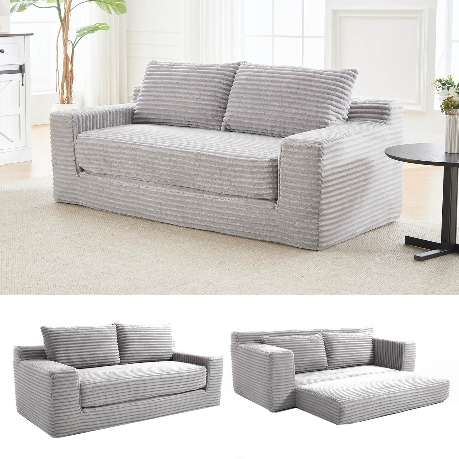家具 Nitori Two Person Sofa Bed Nitori 2 seater sofa bed set | Used - like new | ¥24,000 | Kawagoe