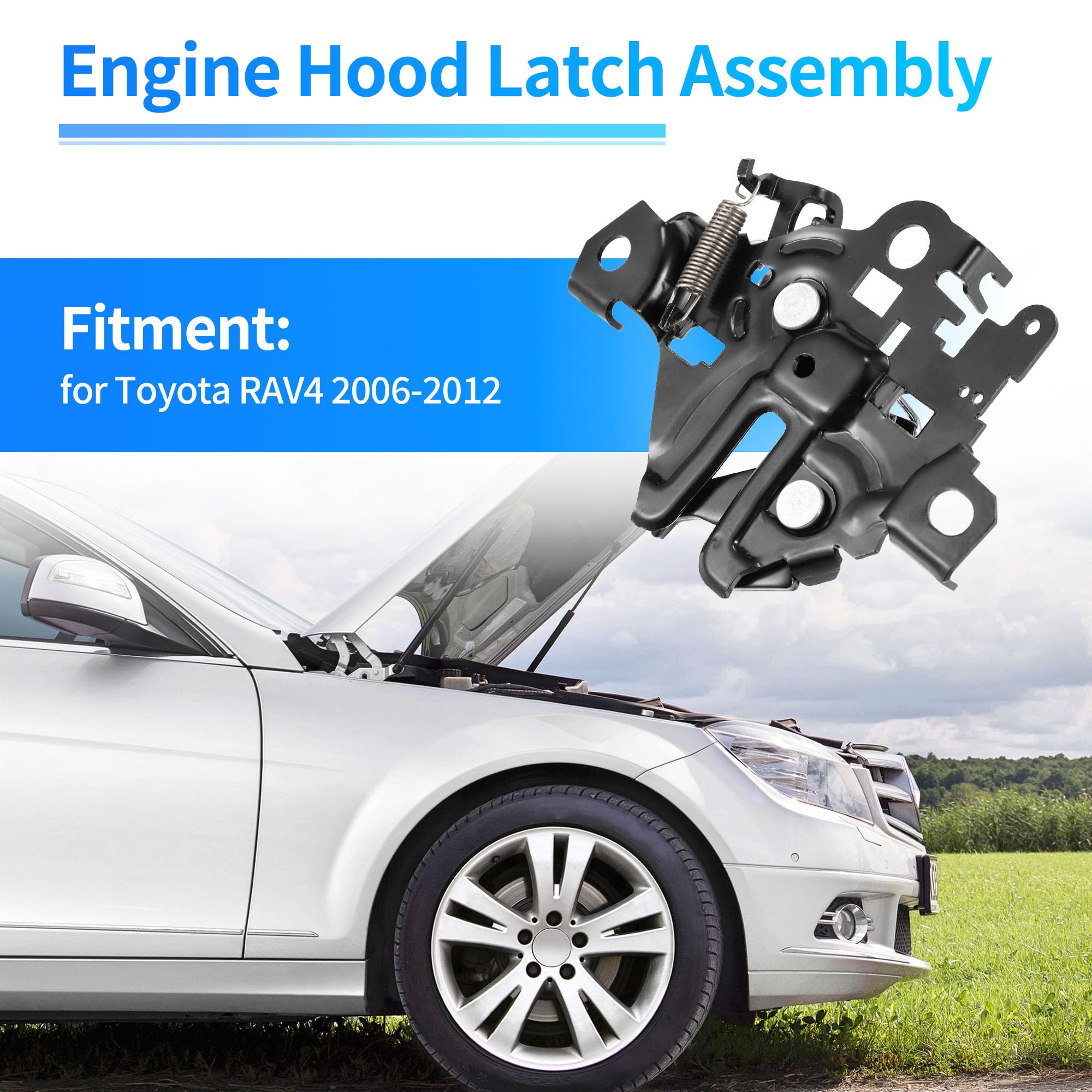 Amazon.com: X AUTOHAUX 53510-42090 Car Engine Hood Latch Lock for