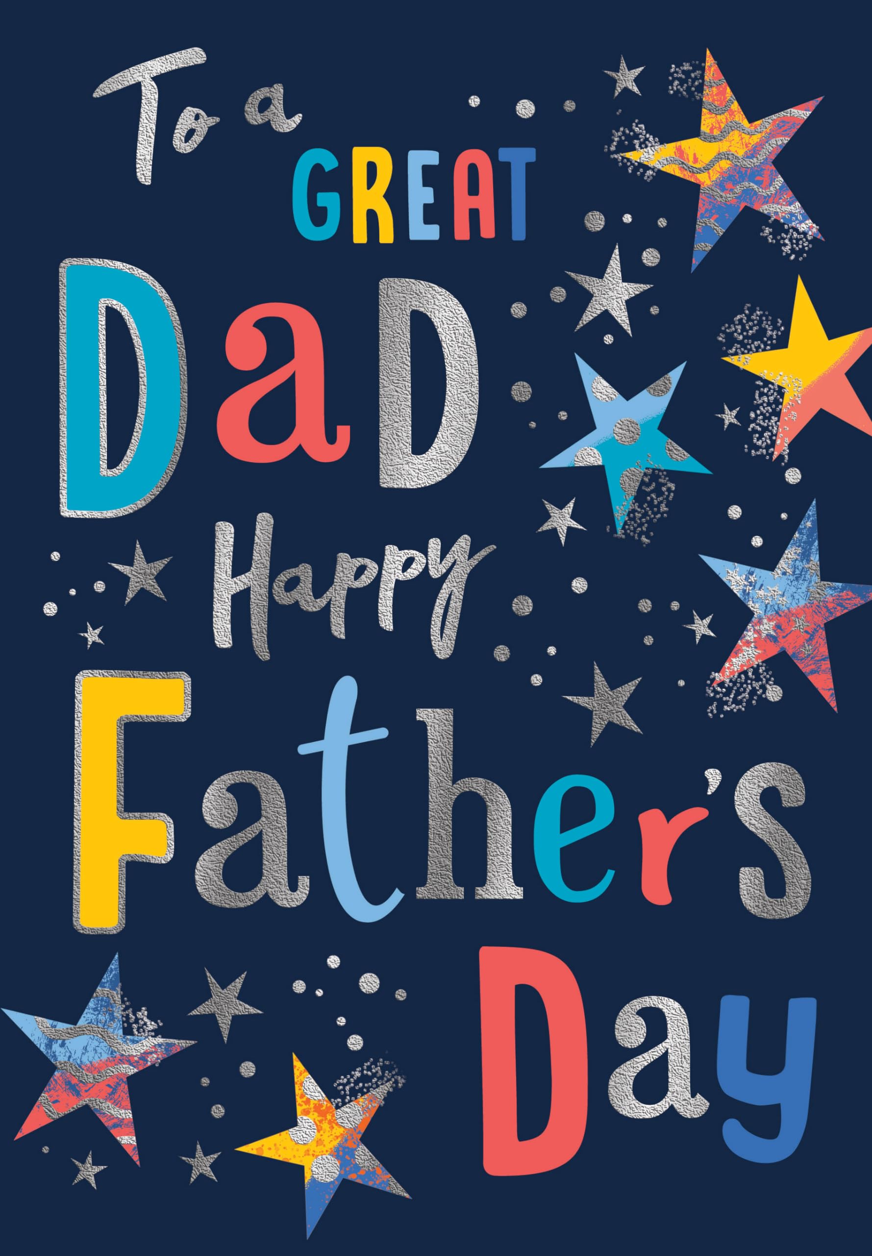 Father's Day Card, to a Great Dad - 9 x 6 inches - Avant Garde Studios