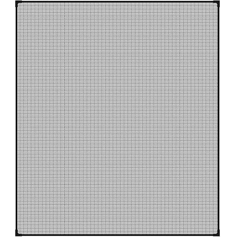 ECD Germany Cortina Mosquitera Mágnetica para Ventana Negra Cover