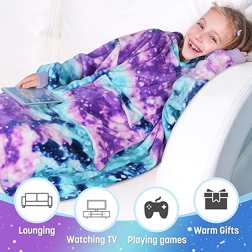 Miniatura 82 de Catalonia Rainbow Cat Oversized Blanket Hoodie Sweatshirt for Kids, Wearable Fleece Pullover with Large Front Pocket, Teen Boys Girls Gift