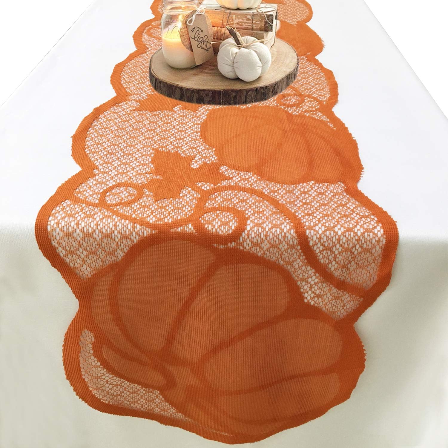 Pumpkin Table Runner for Fall Table Decorations