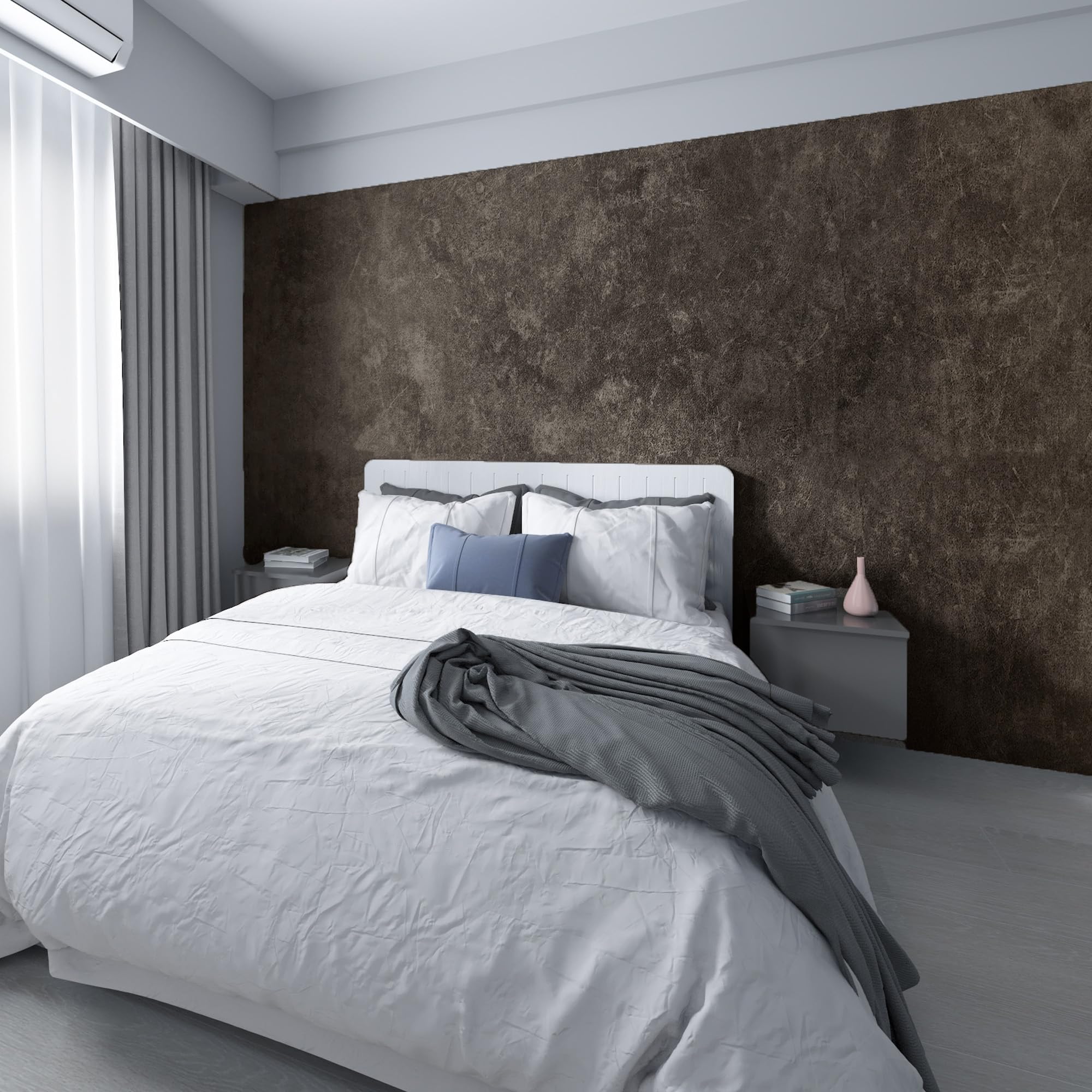 3yecao 48"×591" Extra Wide Big Roll Large Size Dark Brown