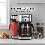 Hamilton Beach Single Serve Coffee Brewer and Full Pot Coffee Maker, 2-Way (49980A)
