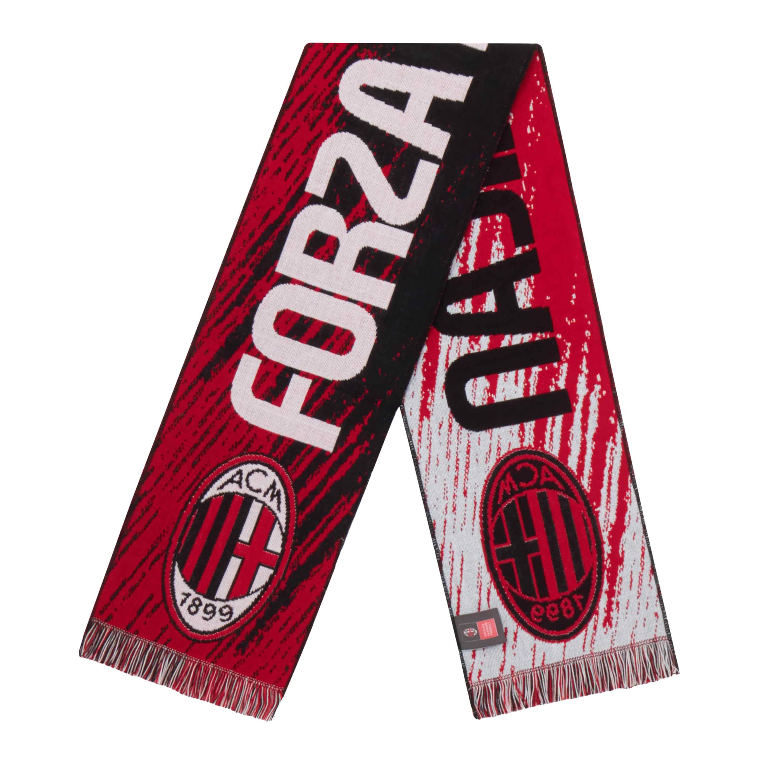 AC Milan AC Milan, Oficjalny szalik, żakard, akryl, jeden rozmiar, grafika