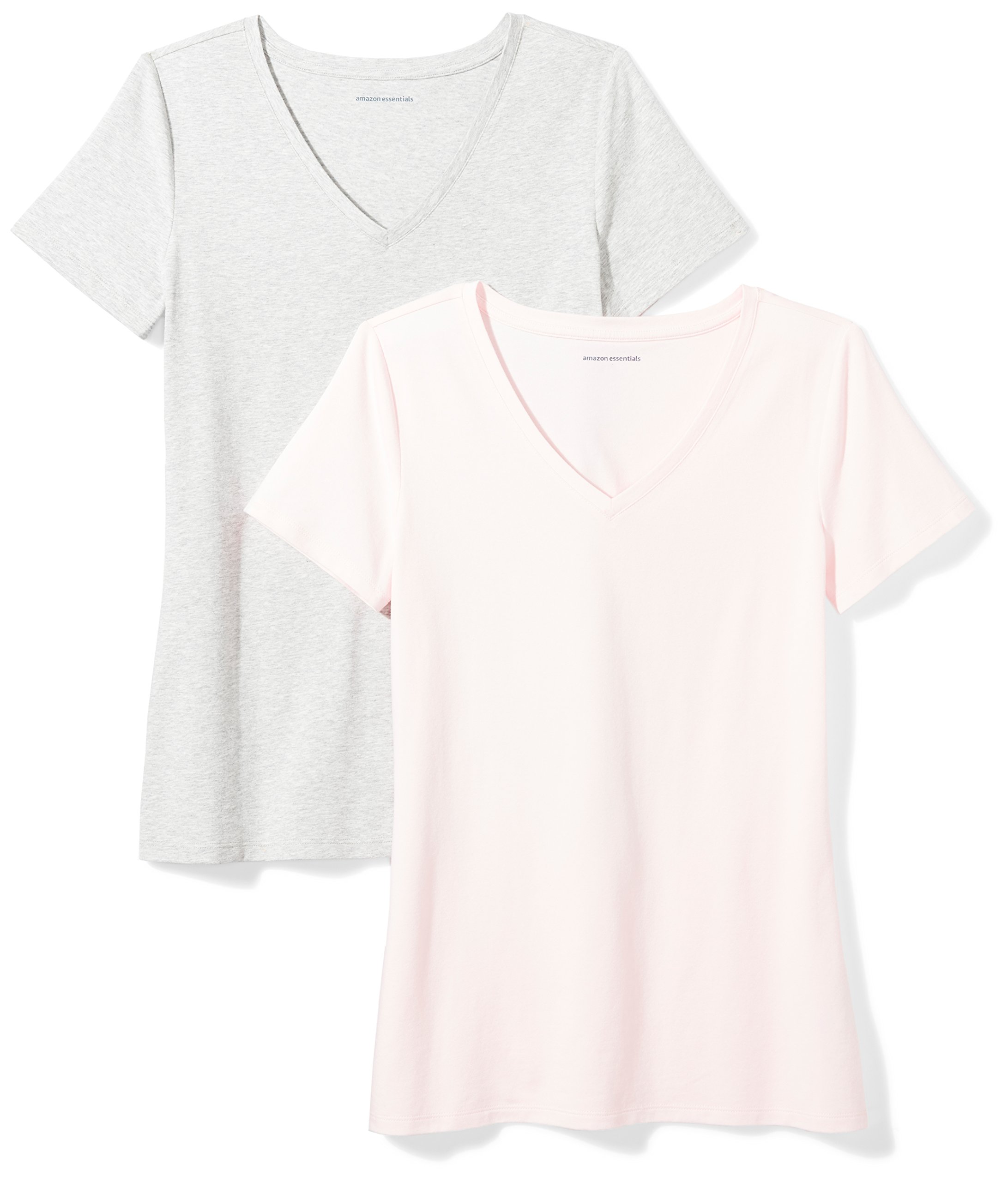 Women's Classic-Fit Short-Sleeve V-Neck T-Shirt, Pack of 2