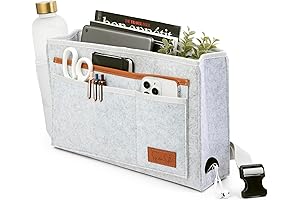 Fully Adjustable Bed Caddy With Charger