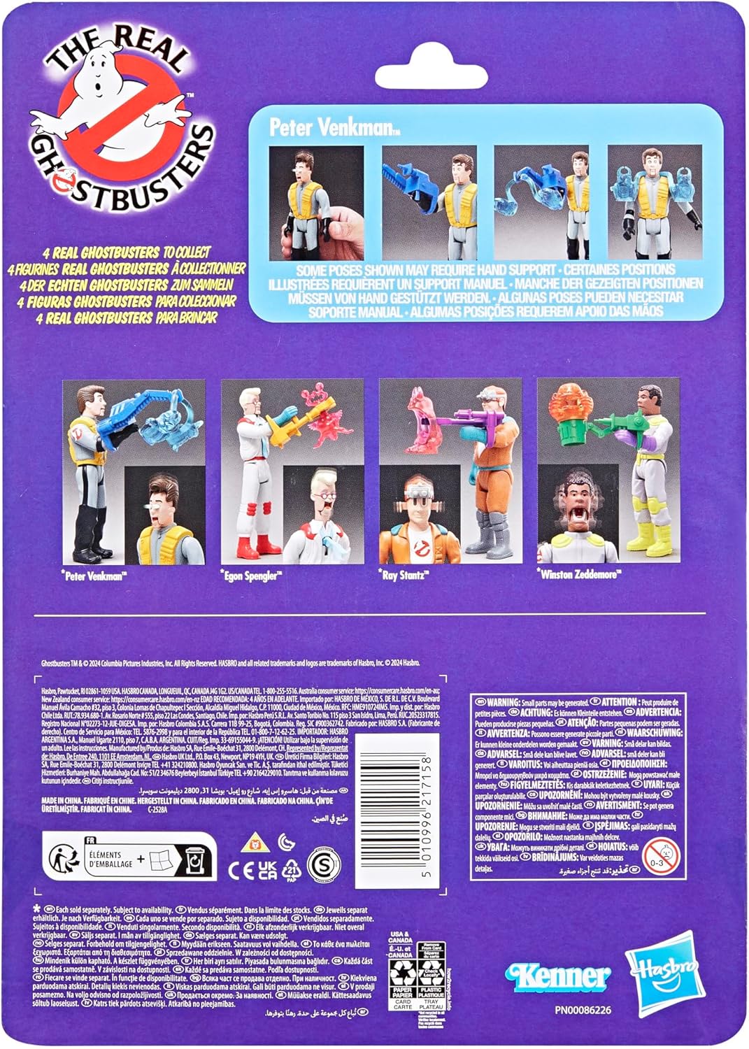 Ghostbusters Kenner Classics The Real Peter Venkman & Gruesome Twosome Ghost Toys, Retro Action Figure, Toys for Kids 4+