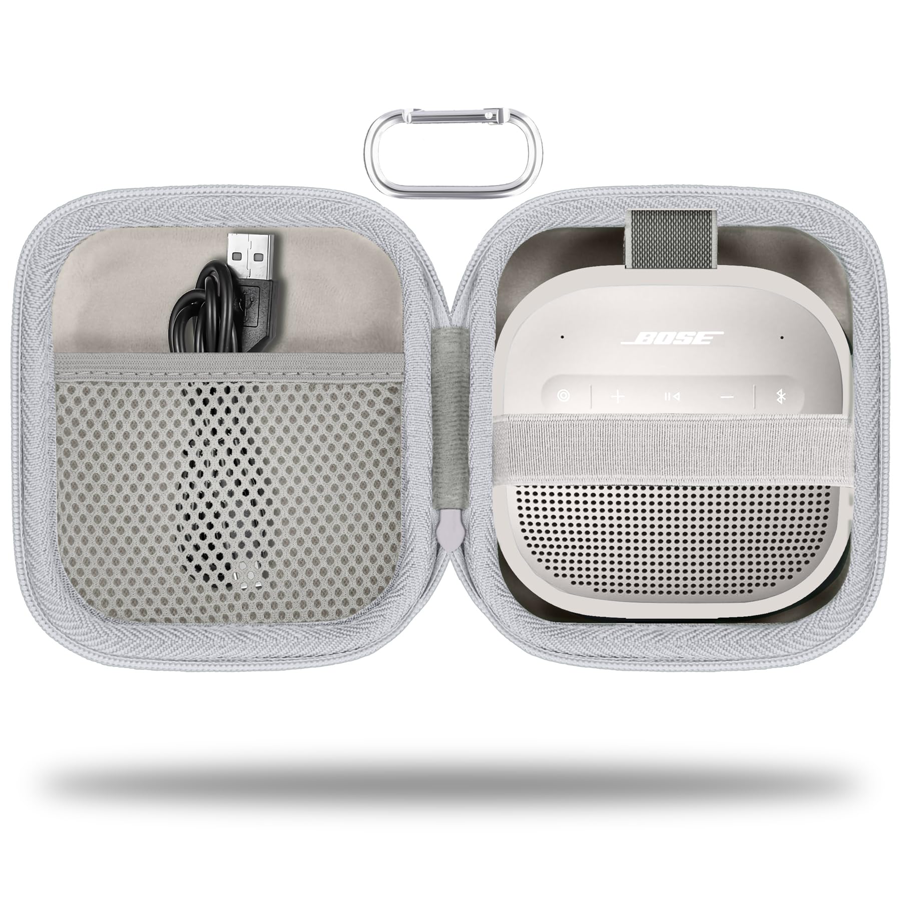 for Bose New SoundLink Micro 2nd Gen Speaker Protective Case, White