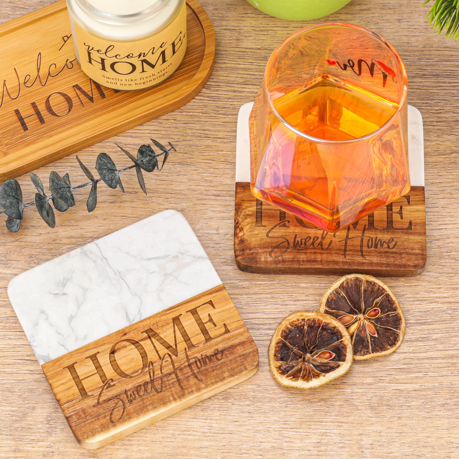 Cadeau de pendaison de crémaillère, pendaison de crémaillère, idée cadeau pour une nouvelle maison, panier de service tissé, chemin de table