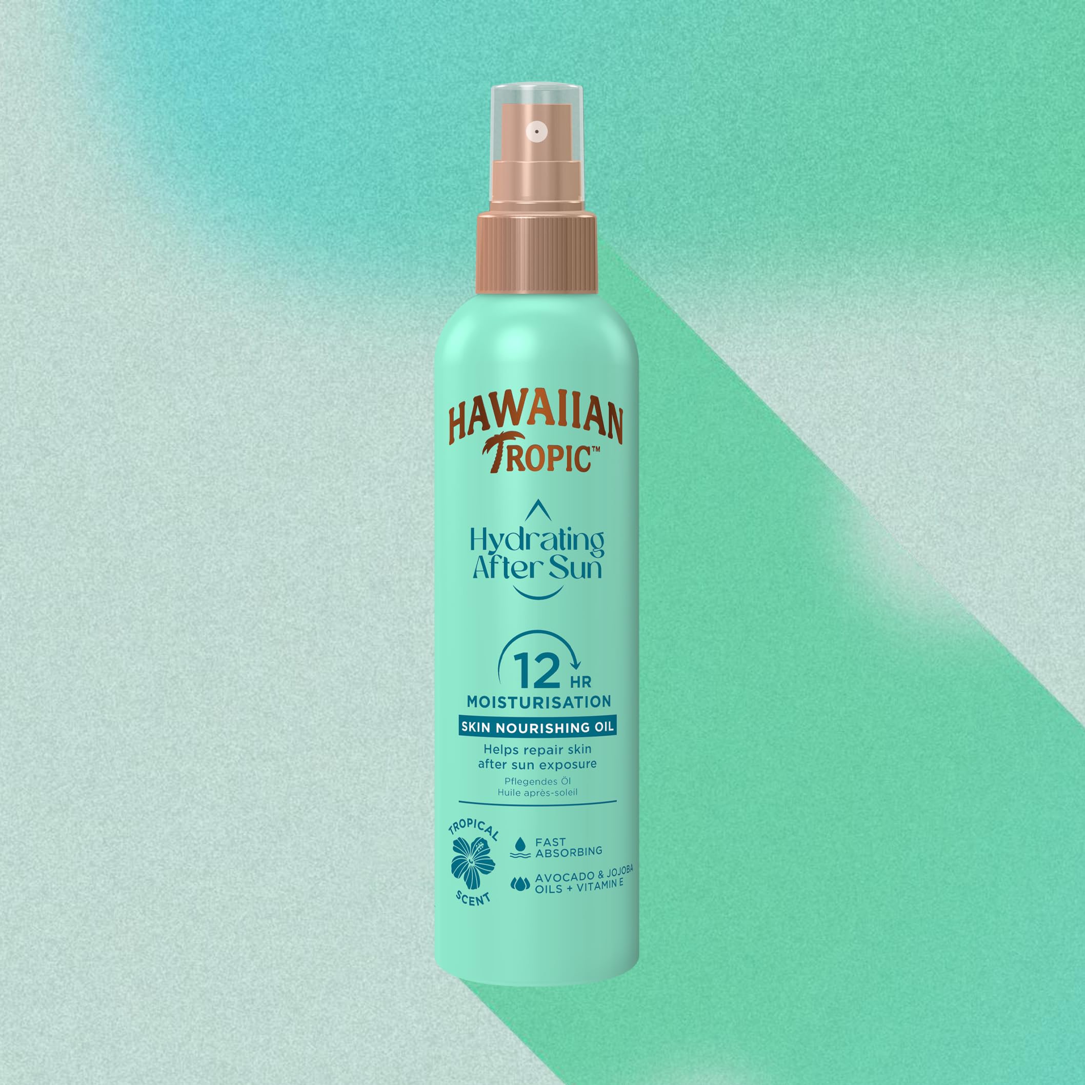 Hawaiian Tropic Hydrating After Sun Skin Nourishing Oil Spray, Aceite Corporal Nutritivo Hidratante Aftersun Prolonga el Bronceado, Después del Sol con Aceites de Jojoba y Aguacate - 150 ml