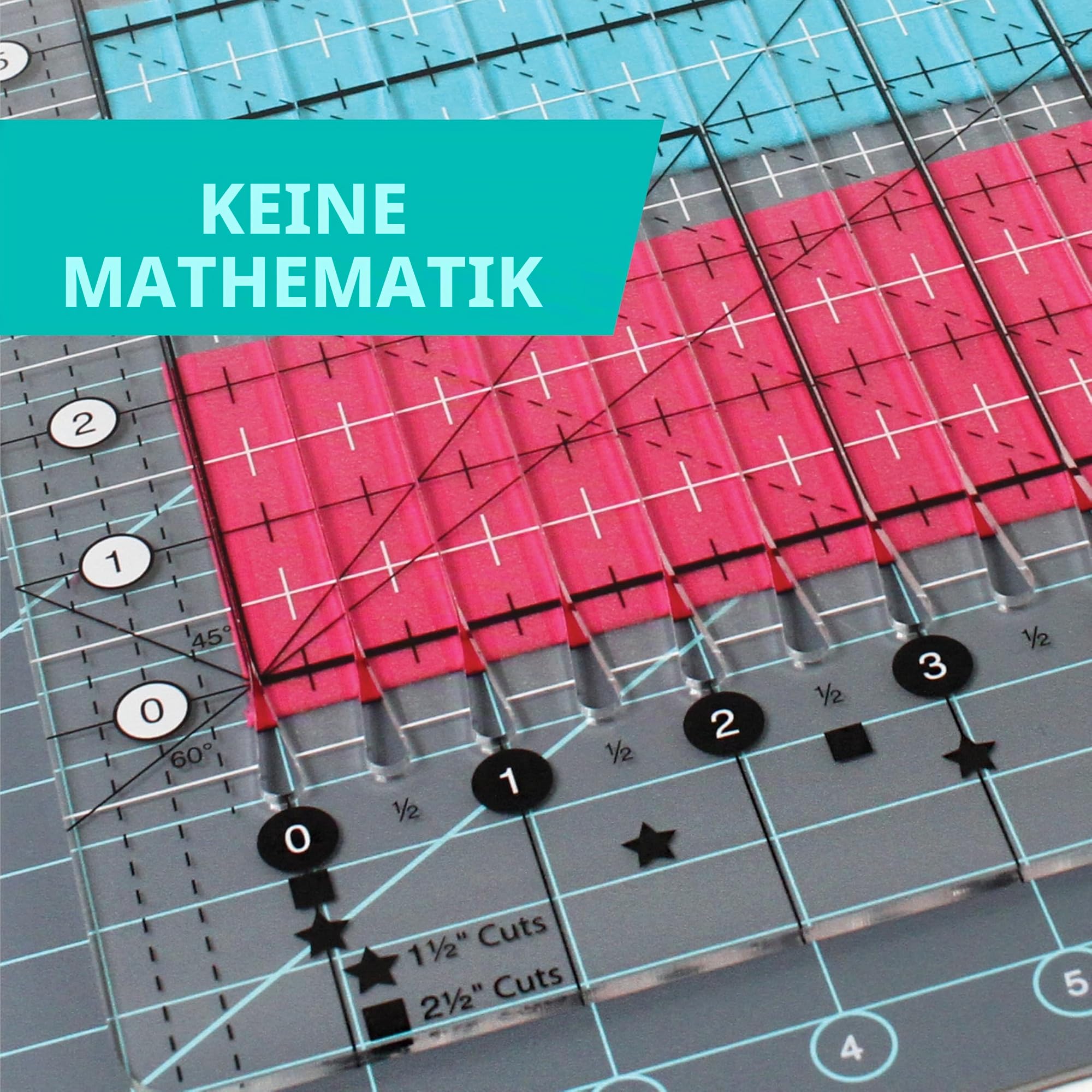 Creative Grids Stripology XL-Lineal, Acryl, CGRGE1XL