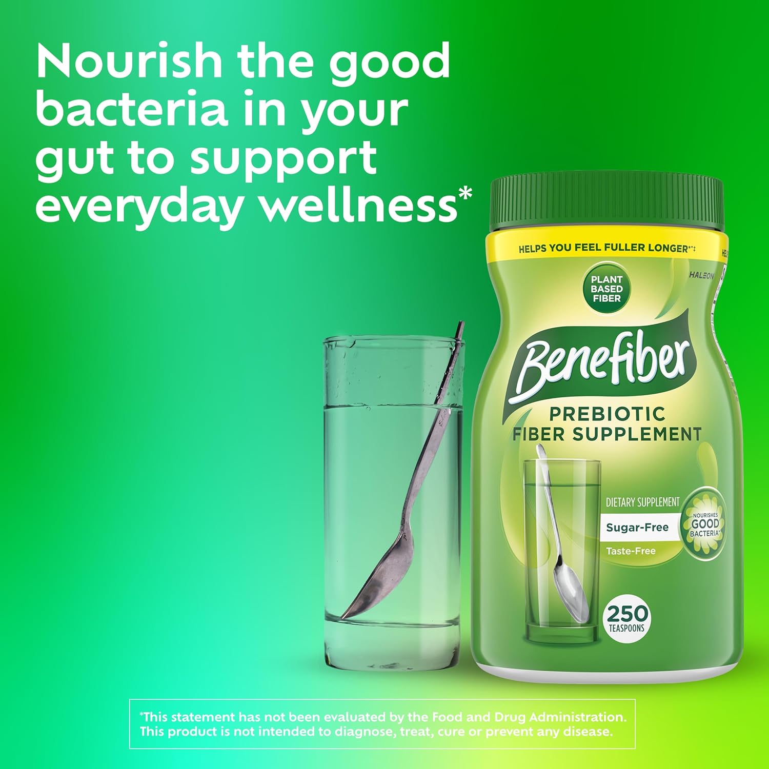 Benefiber Daily Prebiotic Fiber Supplement Powder for Digestive Health, Unflavored - 250 Teaspoons (17.6 Ounces) - Image 13