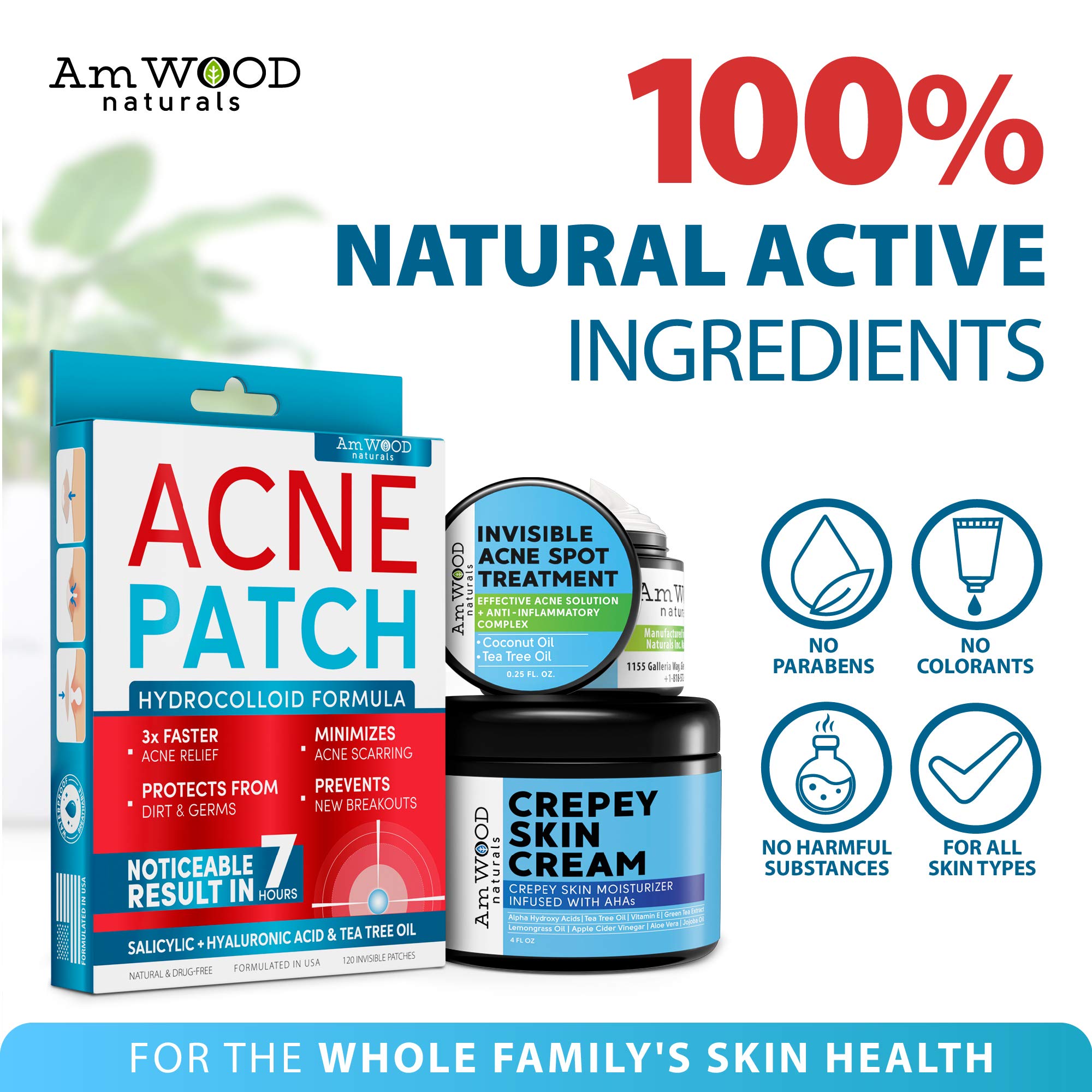 Buy Acne Patches Hydrocolloid Bandages with Salicylic & Hyaluronic