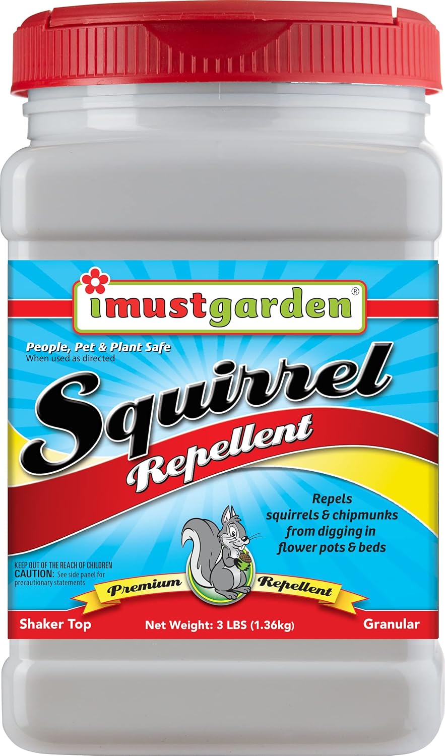I Must Garden Squirrel Repellent 3lb Granular Stops