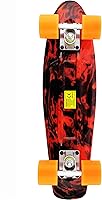 Vista 3 de Meketec Skateboards Mini Cruiser - Patineta (56 cm), diseño retro para niños chicos jóvenes principiantes