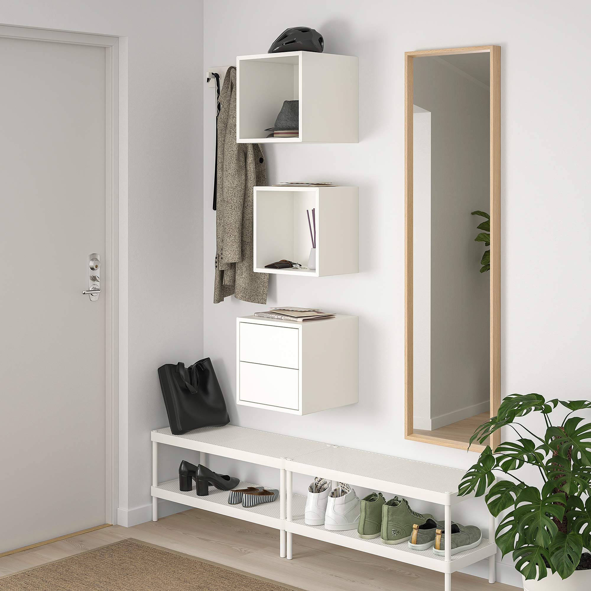 IKEA EKET zestaw do przechowywania naścienny, 105 x 35 x 70