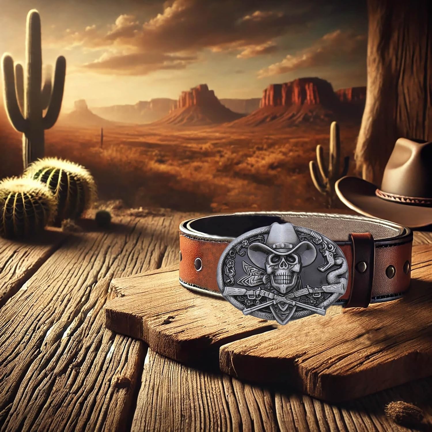 Western Belt Buckle for Men Women Vintage Cowboy Cowgirl Texas Rodeo Poker Belt Buckles - Image 7