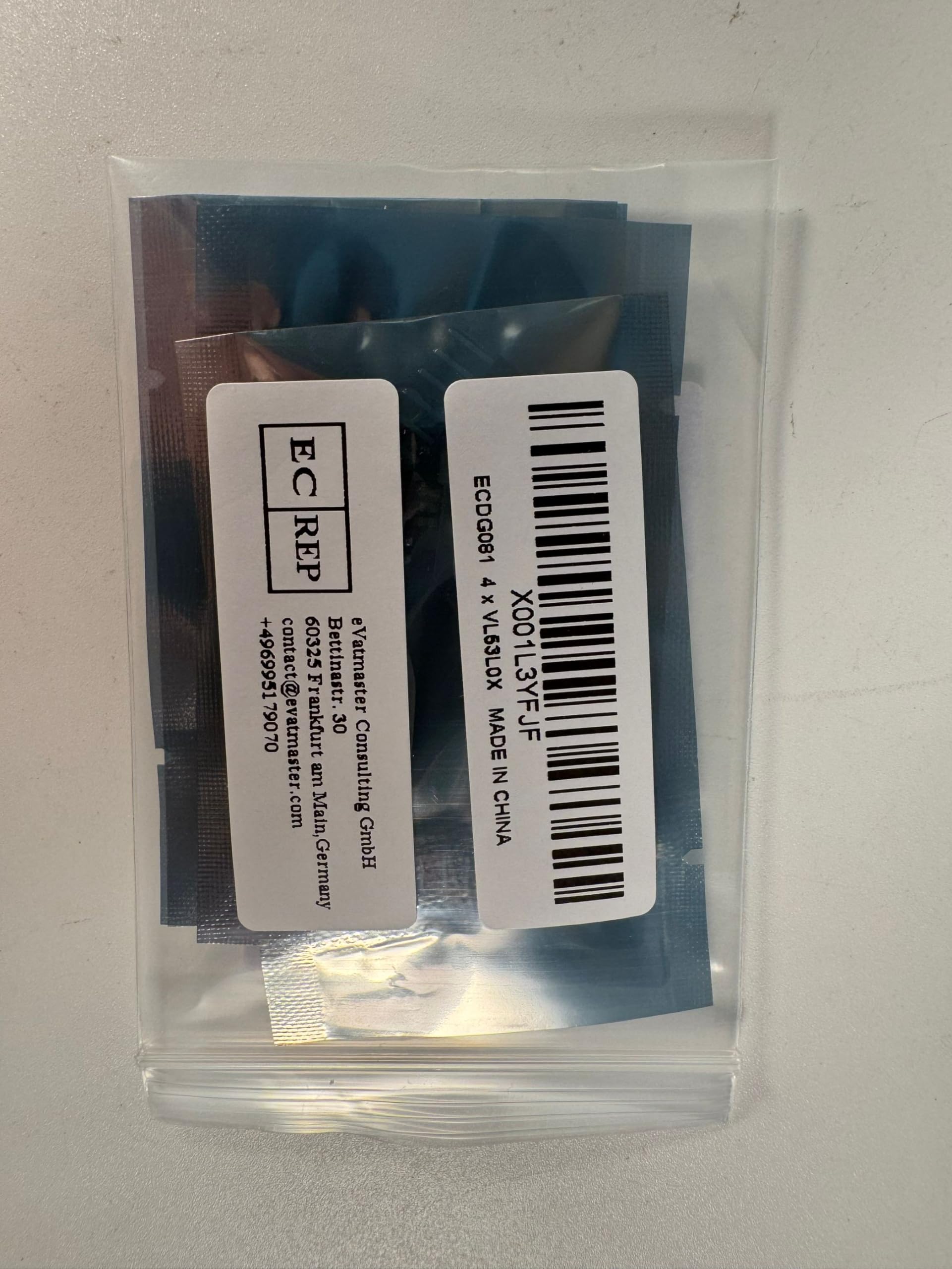 Lot de 4 modules de capteur Time-of-Flight ToF Laser Distance Capteur VL53L0X Time of Flight Sensor 940nm