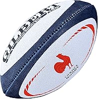 Gilbert France Rugby Mini Balloon Replica - Authentic Pocket-Sized Rugby Ball for Fans & Collectors