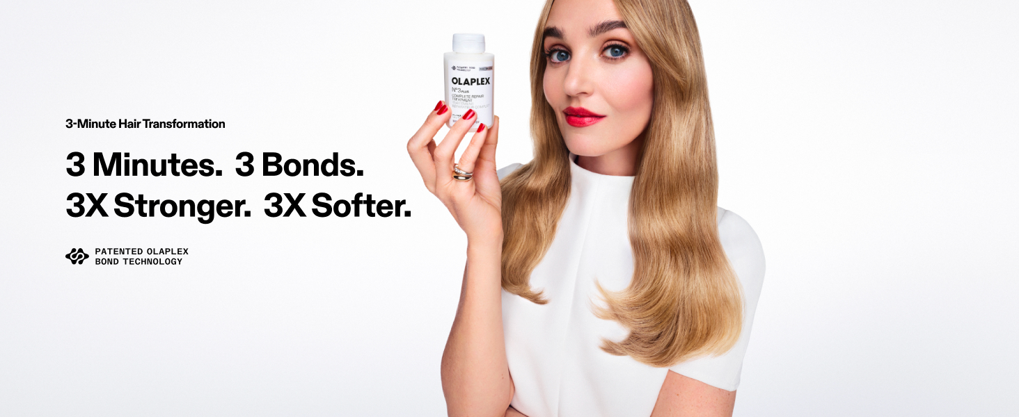 Olaplex N°.3PLUS Complete Repair Treatment: 3-minute Pre-shampoo Treatment to Immediately Repair Hair Damage for Softer, Stronger Hair | For Coily, Curly, Straight, and Wavy