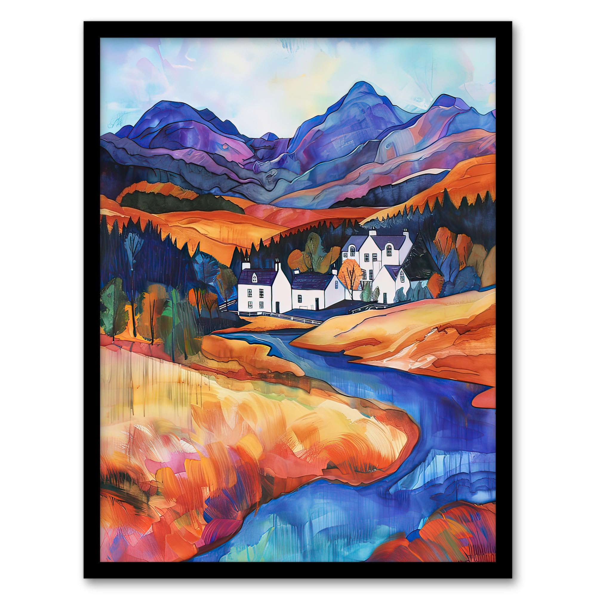 Artery8 - Framed Print - Scottish Landscape - W12 inch x H16 inch