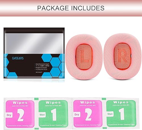 Miniatura 9 de GEVO Almohadillas de repuesto mejoradas para auriculares Apple AirPods Max, almohadillas de piel de proteína con espuma viscoelástica e imán para