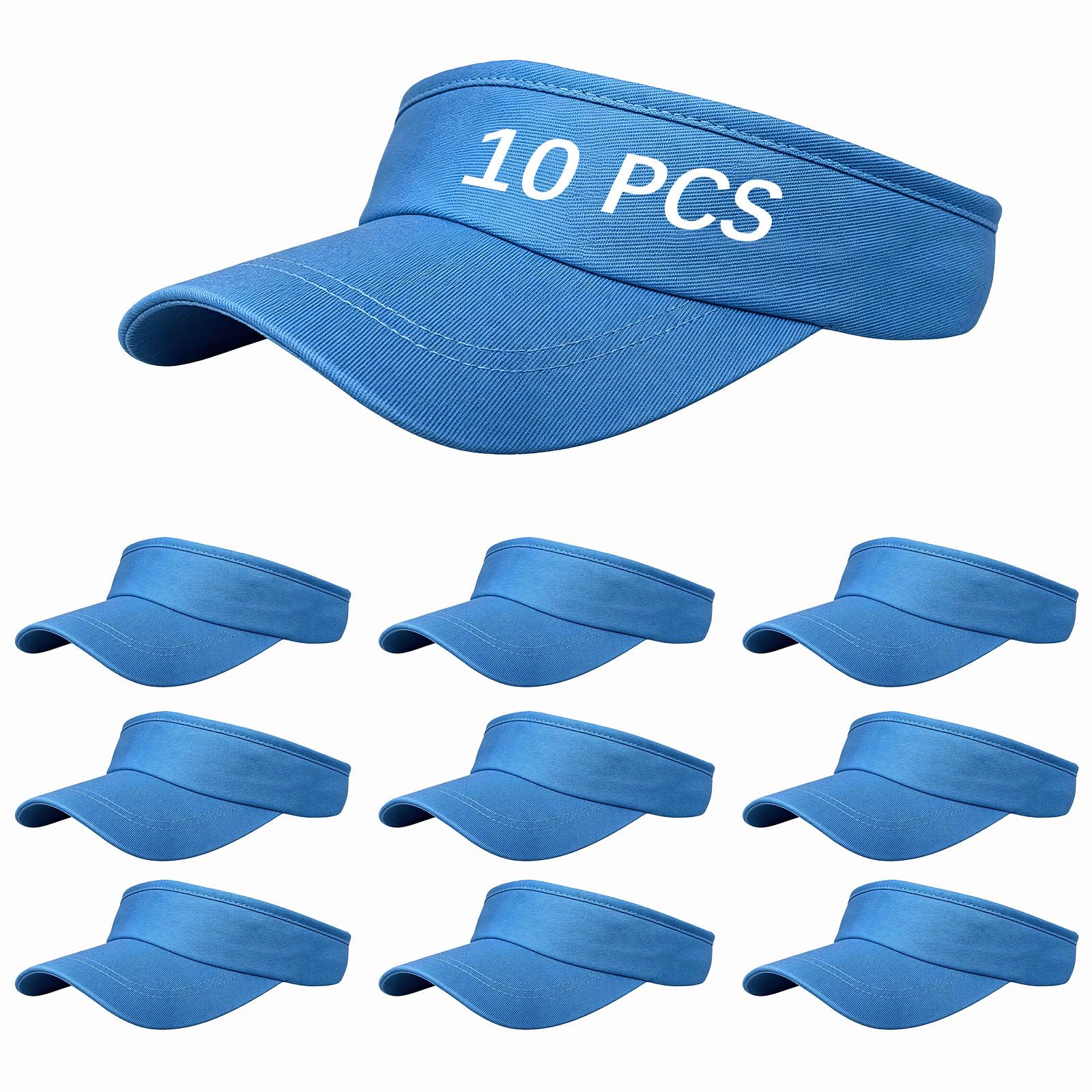 Adjustable Sport Sun Visor Hats Bulk Solid Color Blank Golf Cap Anti Ultraviolet for Beach Tennis Baseball