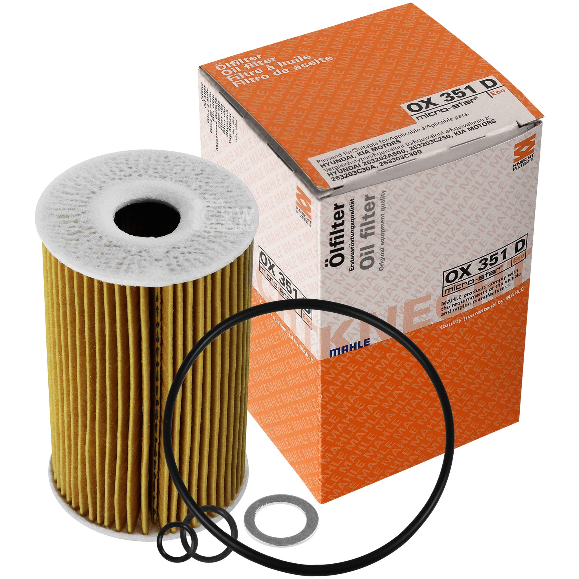 Inspektionspaket MANNOL 5L Motoröl 5W-30 + Ölfilter + Dichtring - Komplett-Set