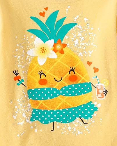 Miniatura 8 de The Childrens Place Camiseta gráfica de manga corta para niñas pequeñas paquete de 3 Vibras atrevidasamor amorpequeño a cargo