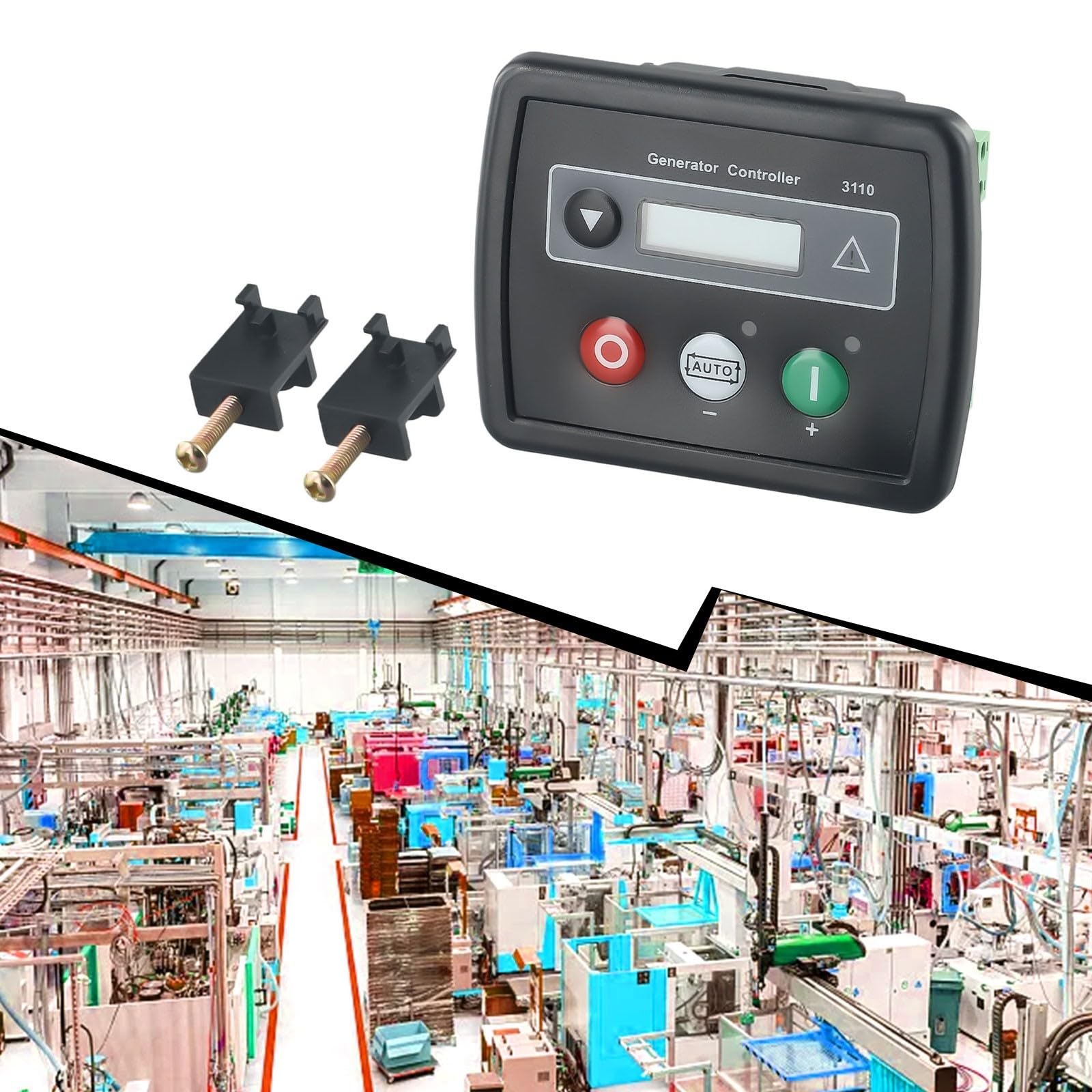 DSE3110 Generatorregler für Tiefseemotoren mit 8 35V DC Netzteil, hintergrundbeleuchtetem LCD und programmierbarer Steuerung über Frontpanel oder PC-Software