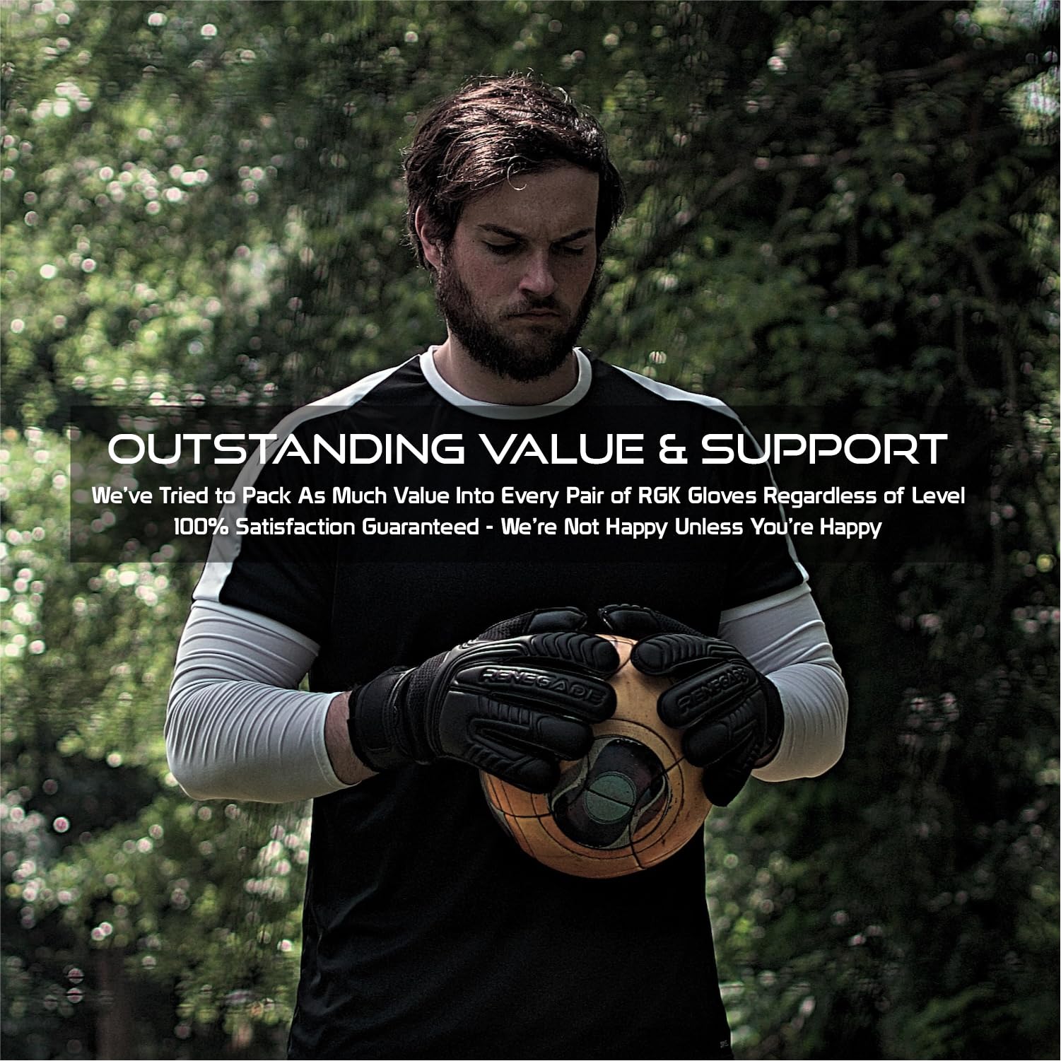 Renegade GK Vulcan Gants De Gardien De But (Tailles 6-11, Level 3) 3.5+3MM Hyper Grip & Pro-Tek Fingersaves | Gant de Football Polyvalent | Gant Gardien de But Adulte, Homme, Junior
