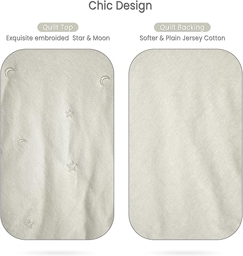 Miniatura 3 de Lulu moon Manta para cuna de bebé, colcha de algodón para cuna para bebés y niños pequeños, manta acolchada ligera para niñas y niños, 30 x 40