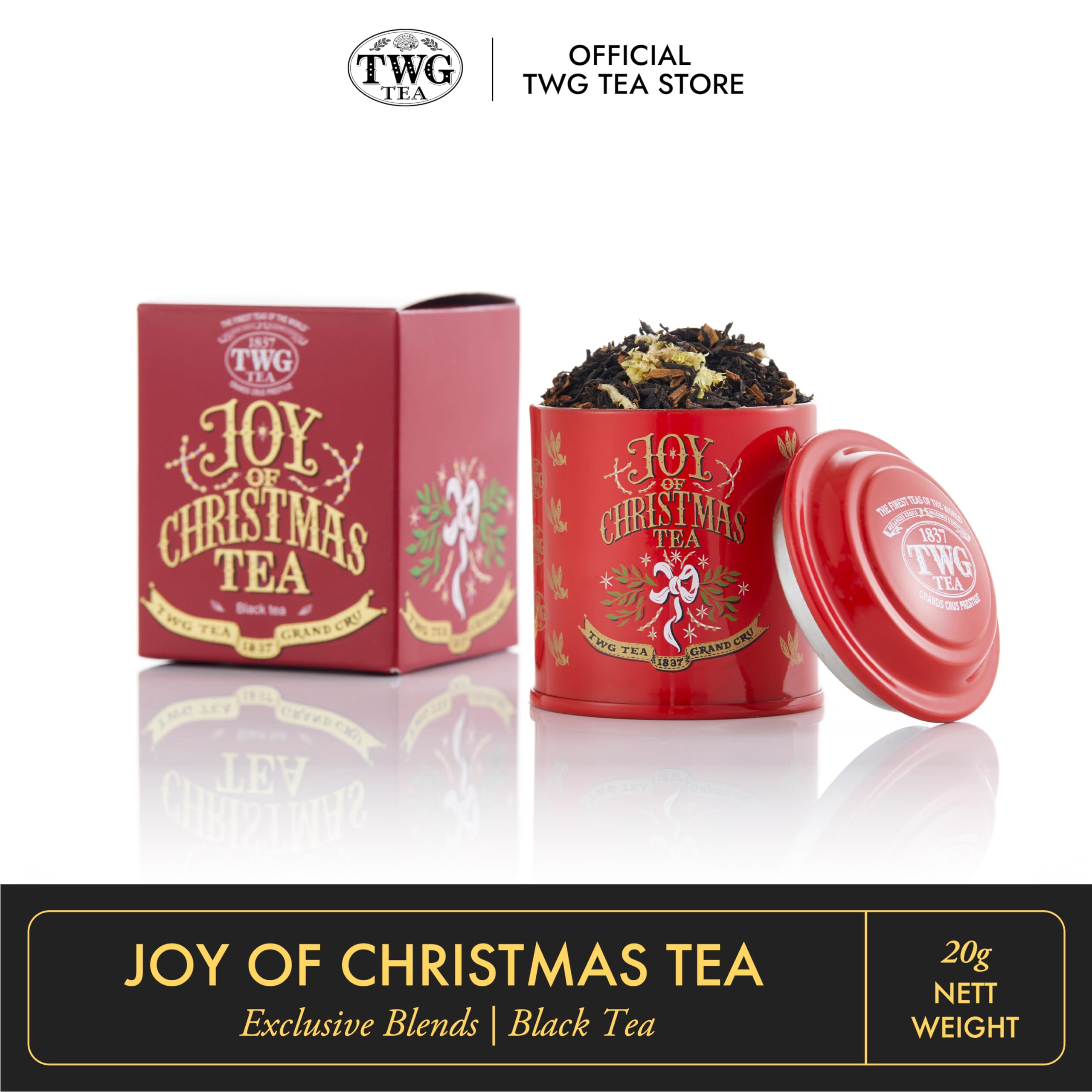TWG Tea JOY OF CHRISTMAS TEA 20g【新品、未開封】 TWG: JOY OF CHRISTMAS TEA (MINI - Fruit Black Tea 20g) : Amazon.sg