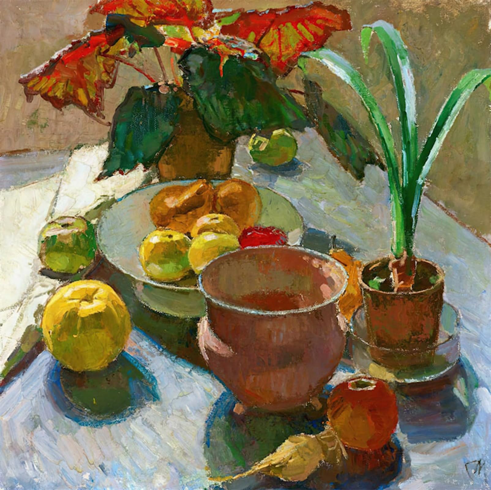 ARTXLXXBN Famous Painting Canvas Artwork Graffiti Print Still Life with Pots of Flowers Carl Moll Portrait Canvas Image for Home Decor 60x90cm