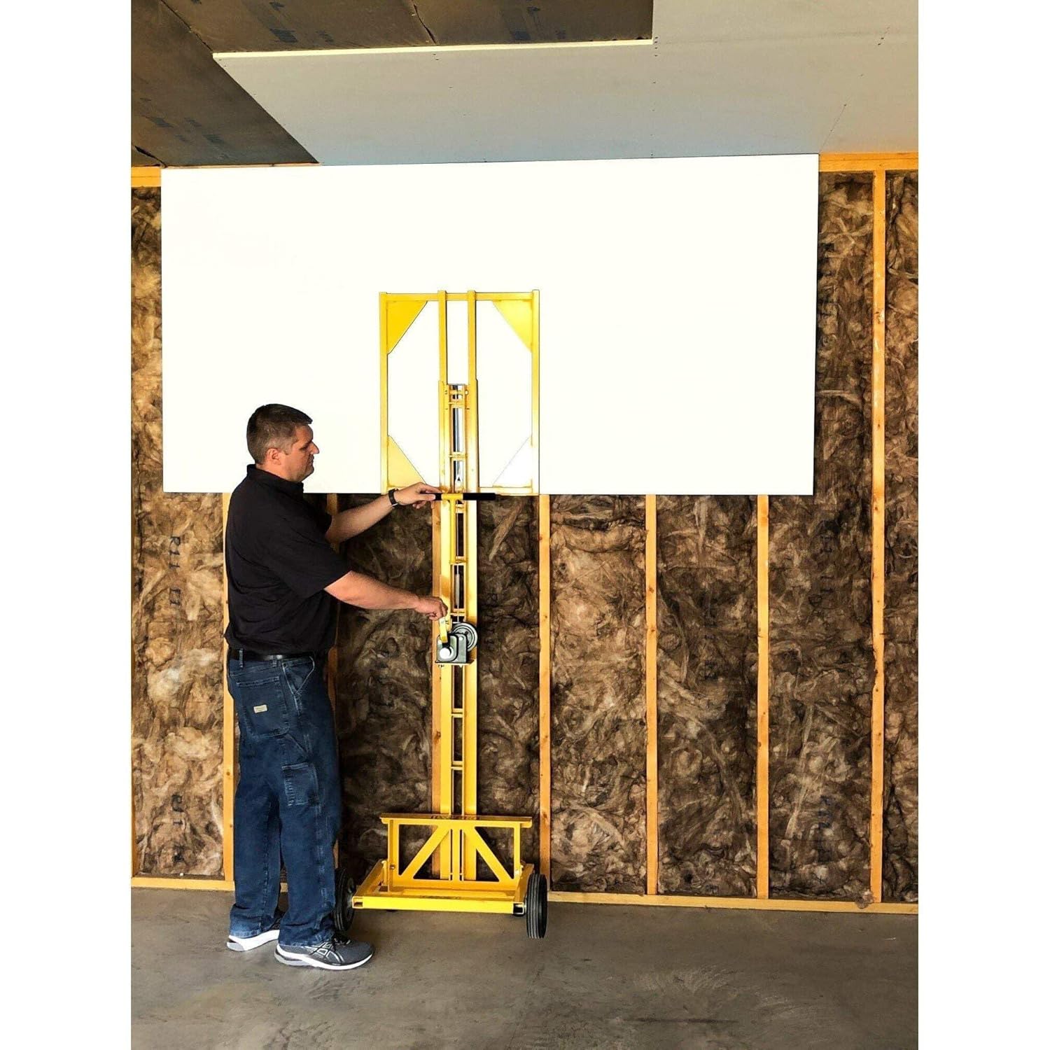 PANELLIFT® HANGPRO™ Drywall Lift for Walls Model 150, 10' 150 lbs Capacity, one Person Drywall Installation, sheetrock Installation, Hang Drywall, Easy Transport, Made in USA