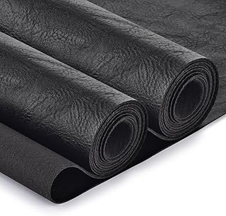 Faux Leather Fabric, Soft Synthetic PU Fabric Material, Thick Durable Synthetic Repholstery Leather Vinyl, Soft Touch Distressed DIY Crafts, Upholstery