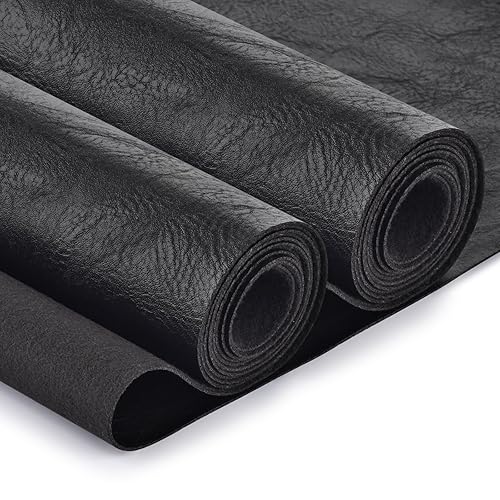 Faux Leather Fabric, Soft Synthetic PU Fabric Material, Thick Durable