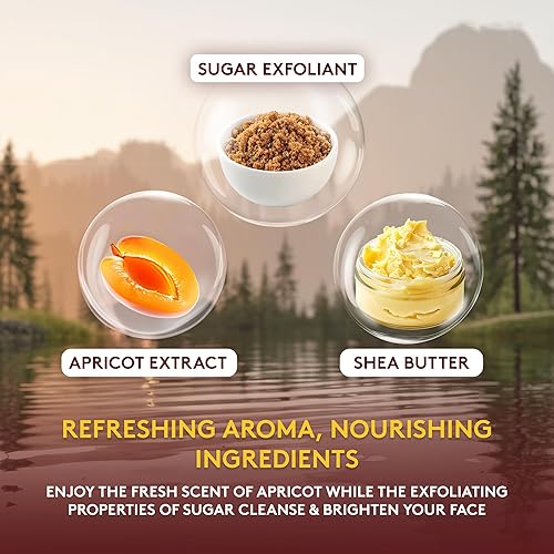 Miniatura 3 de OKAY Pure Naturals - Exfoliante facial de albaricoque y azúcar, 6 onzas  6.00 oz