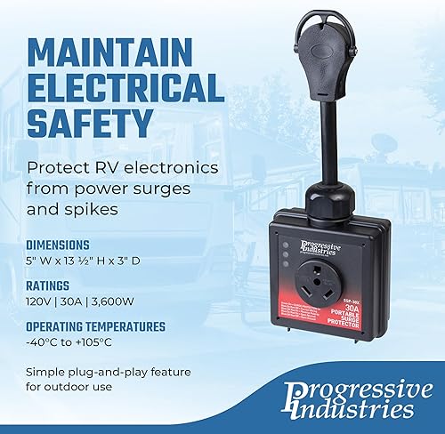 Miniatura 3 de Progressive Industries RV Surge Protector, Available in 3050 Amp, Portable and Hardwired Options.