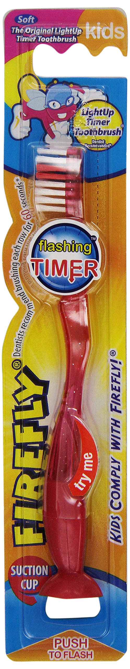 Dr. Fresh Firefly LightUp Timer Children's Toothbrush, Soft 1 ea. (colors may vary)