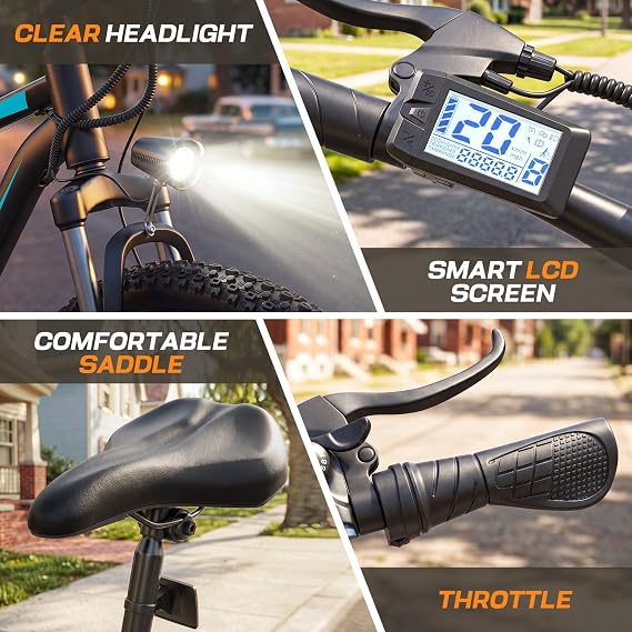 TotGuard Vivi Electric Bike for Adults, 26 Ebike with 500W Brushless Motor