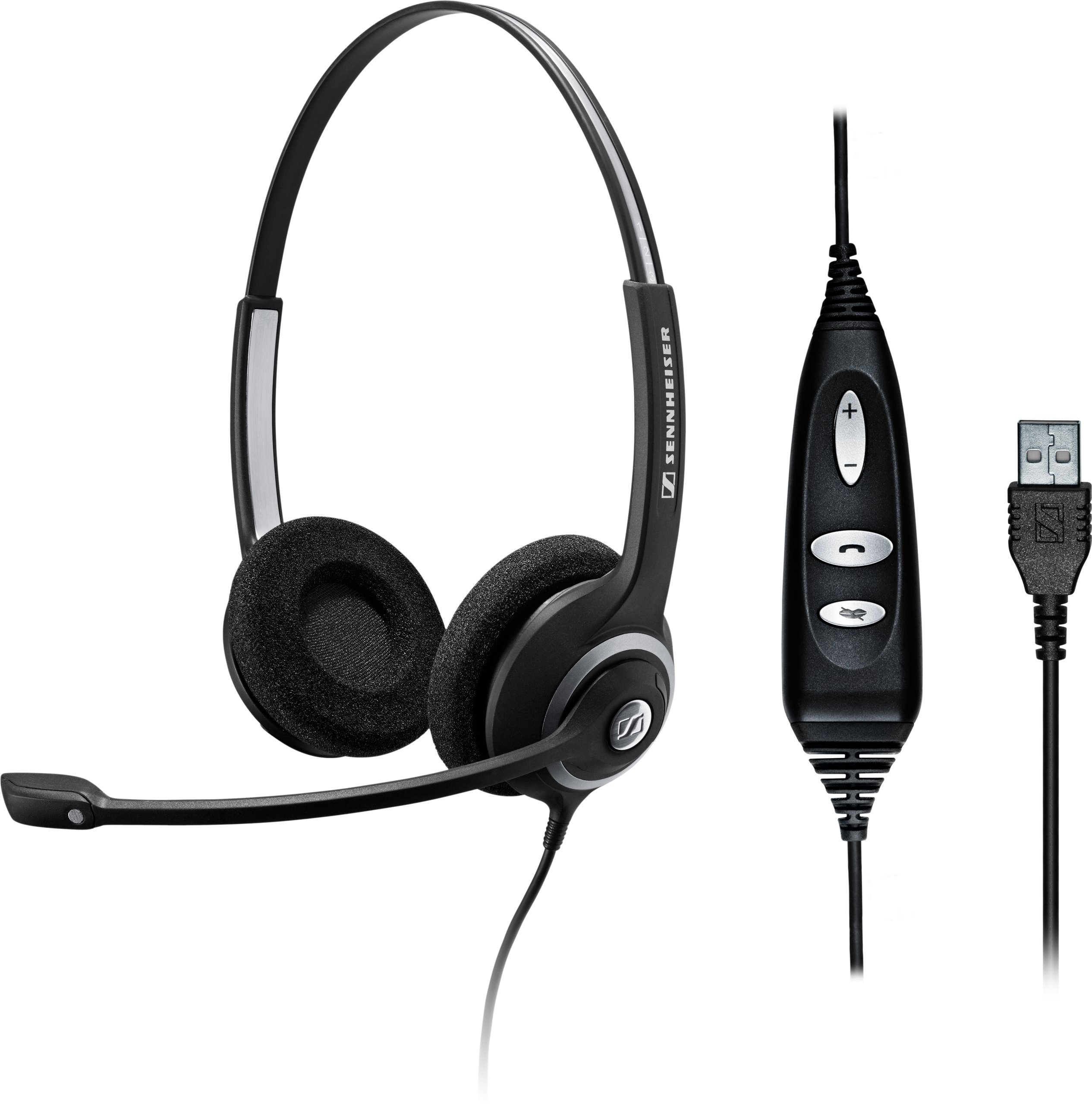 Sennheiser SC260 USB Binaural On-Ear Headset zoptymalizowany dla Microsoft Lync - czarny