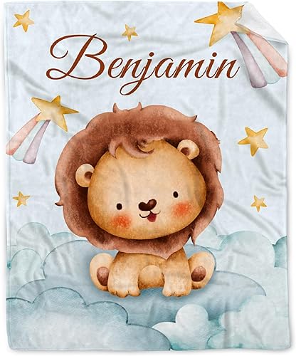 Miniatura 118 de Butterfly Custom Baby Blanket with Name Personalized Baby Blanket for Girl Boy Birthday Chirstmas Gift Customized Baby Receiving Blanket for Newborn