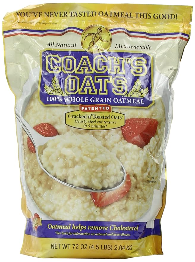 Coach's Oats 100 Whole Grain Oatmeal, 4.5 lbs Grocery